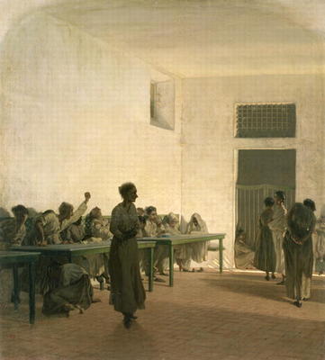The Madhouse, 1865 from Telemaco Signorini