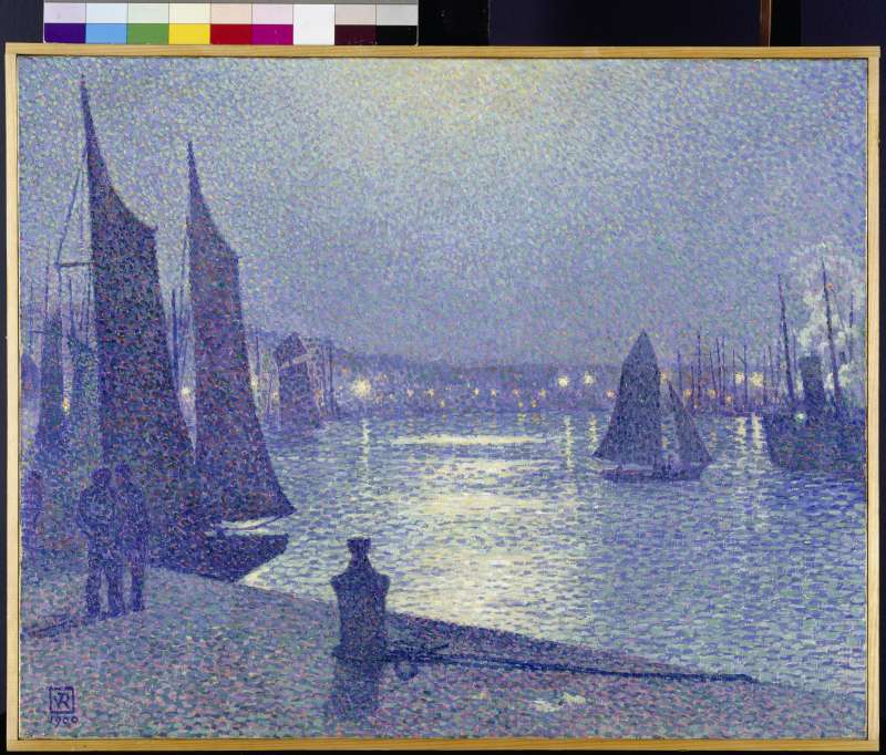 Mondnacht in Boulogne-sur-Mer. from Theo van Rysselberghe