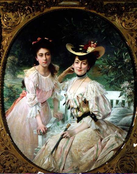 Madame Collas and her Daughter, Giselle from Theobald Chartran