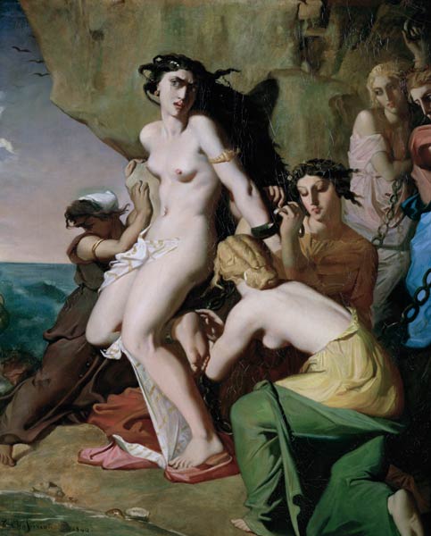 Andromeda Tied to the Rock by the Nereids from Théodore Chassériau