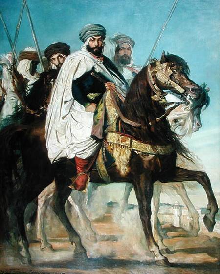 Ali Ben Ahmed, the Last Caliph of Constantine, with his Entourage outside Constantine from Théodore Chassériau