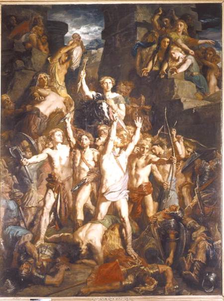 The Defence of Gaul from Théodore Chassériau