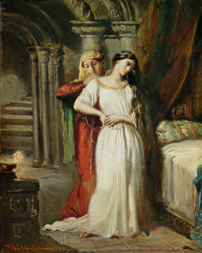 Die Abendtoilette der Desdemona. from Théodore Chassériau