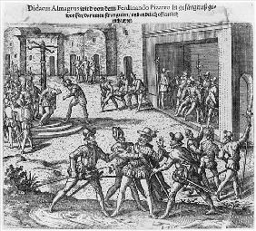 Capture, trial and execution of Diego de Almagro by order of Francisco Pizarro