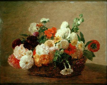 Still life with Flowers from Theodore Fantin-Latour