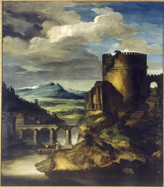 Landscape with a Tomb from Theodore Gericault