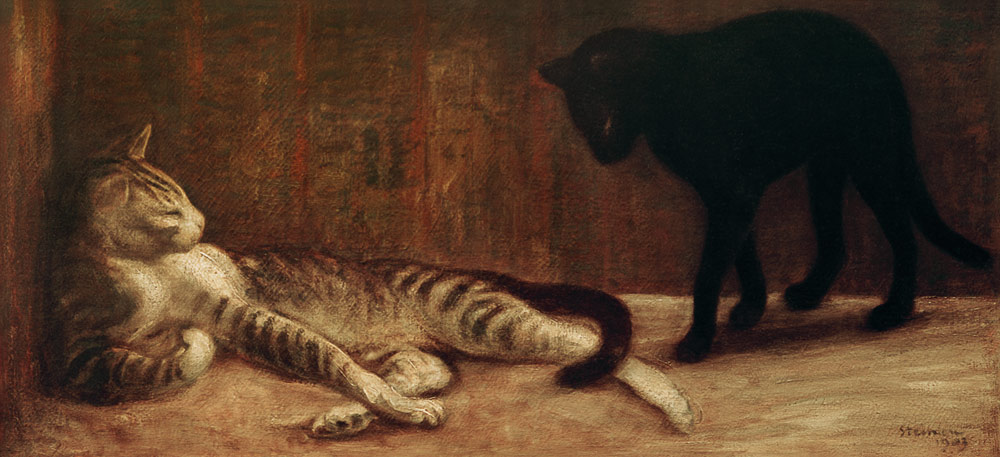 Chat et Chatte from Théophile-Alexandre Steinlen