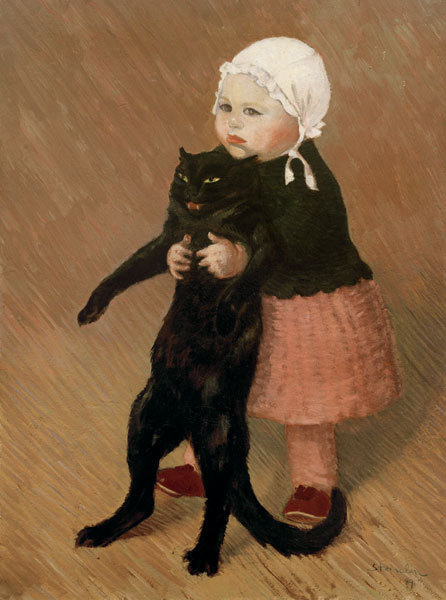 La fillette au chat from Théophile-Alexandre Steinlen