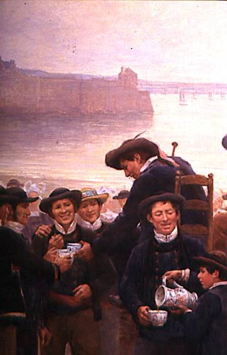 The Pardon in Brittany  (detail) from Theophile Louis Deyrolle