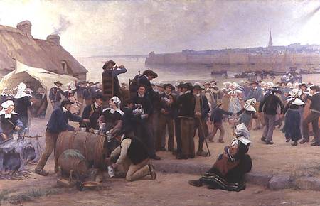 The Pardon in Brittany from Theophile Louis Deyrolle