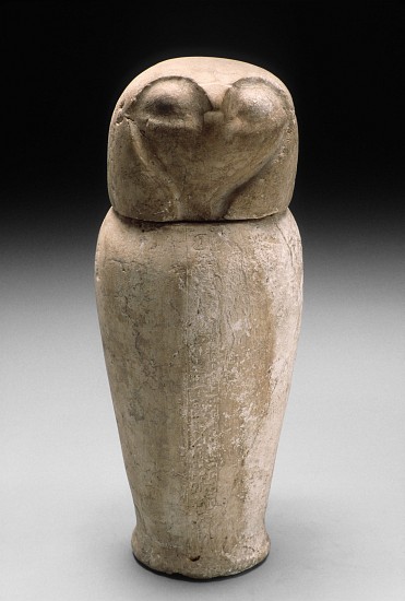 Canopic Jar with Falcon's Head from Third Intermediate Period Egyptian