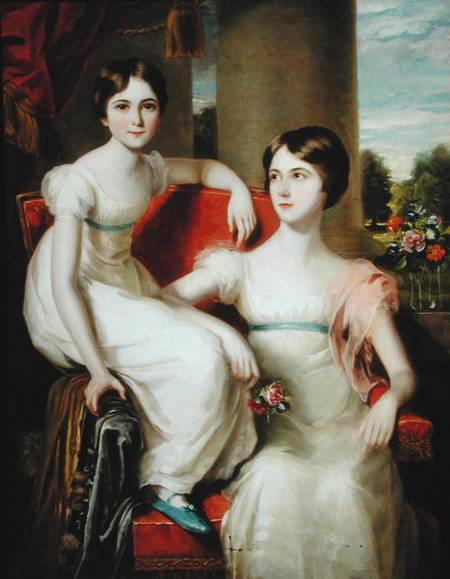 Portrait of Lady Caroline Augusta (d.1898) and Lady Henrietta (d.1860) Pelham-Clinton from Thomas Barber