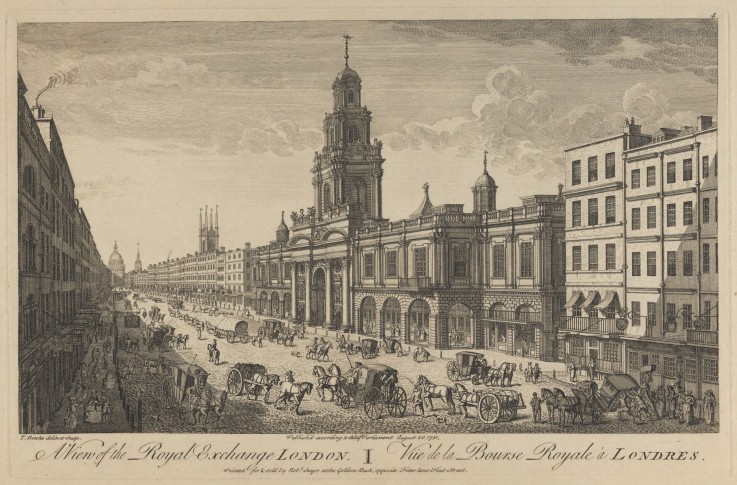 View of the Royal Exchange London from Thomas Bowles