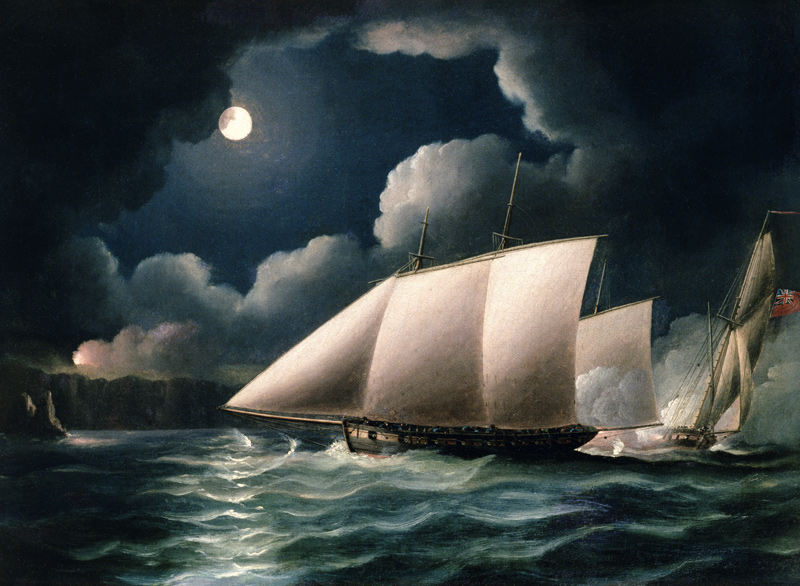 Smugglers & Revenue Cutter from Thomas Buttersworth