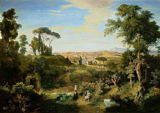 Blick auf Rom in der Landschaft der Campagna from Thomas Dessoulavy