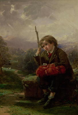 A Rest by the Way (oil on canvas) from Thomas Faed