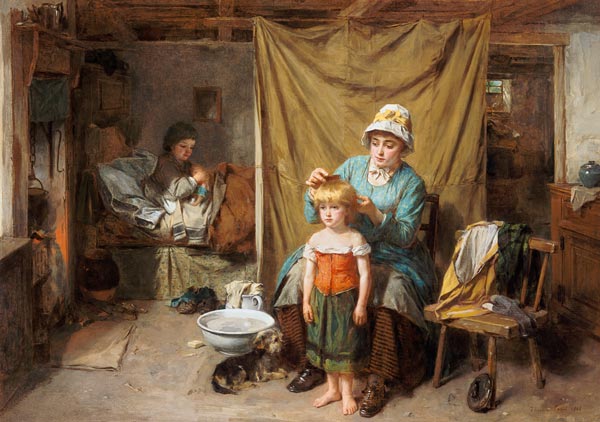 Die Morgentoilette from Thomas Faed