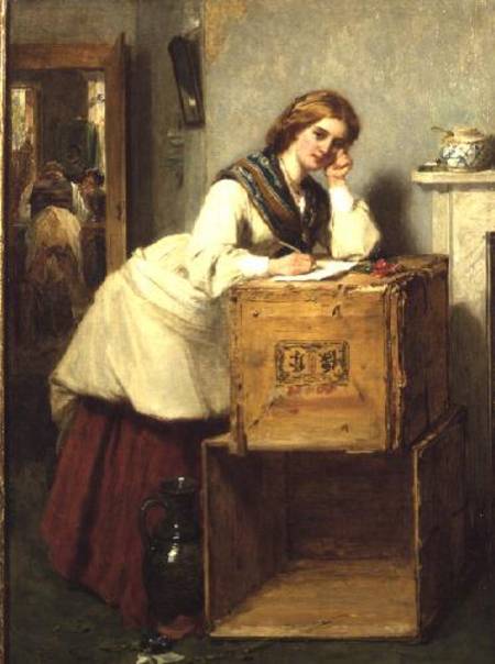 Lady Writing a Letter from Thomas Faed