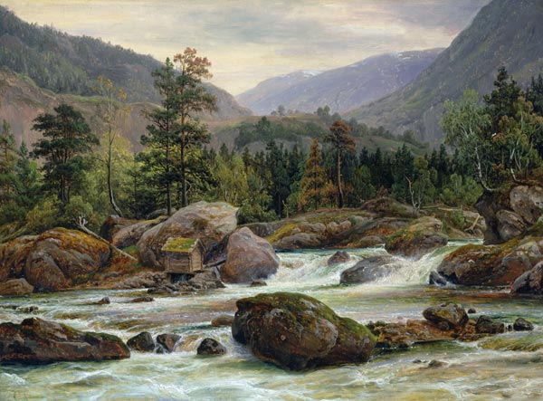 Norwegian Waterfall from Thomas Fearnley