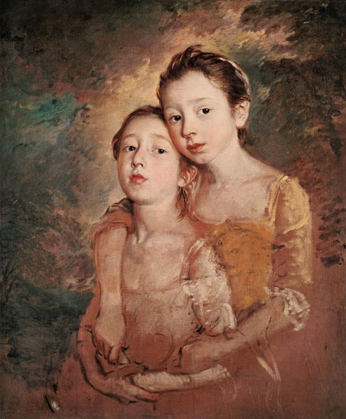 Die Töchter des Malers mit einer Katze from Thomas Gainsborough