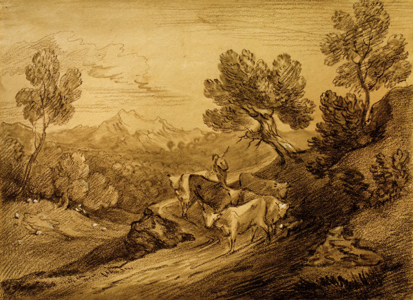 Waldige Berggegend from Thomas Gainsborough