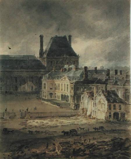 The Palace of the Louvre from Thomas Girtin