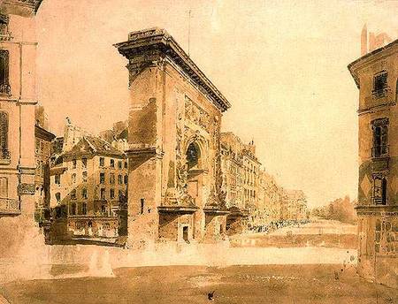 Porte St Denis, Paris from Thomas Girtin