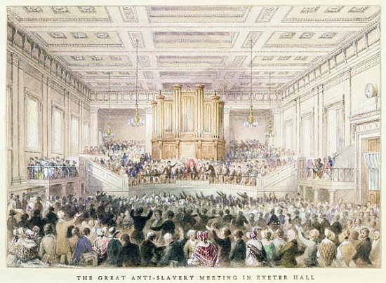 The Great Anti-Slavery Meeting of at Exeter Hall from Thomas Hosmer Shepherd