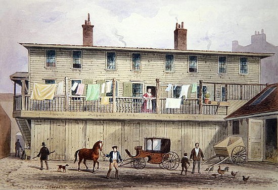The Old Vine Inn, Aldersgate Street from Thomas Hosmer Shepherd