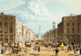 Lower Regent Street, pub. by Ackermann, c.1835 (coloured engraving) (see also 192750)