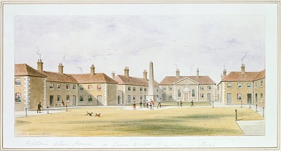 View of Charles Hopton''s Alms Houses from Thomas Hosmer Shepherd