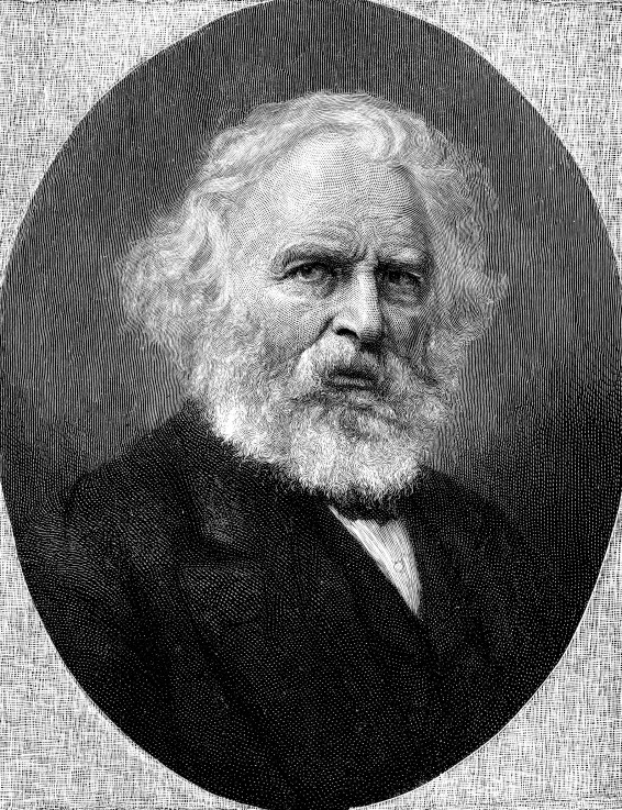 Portrait of the Poet Henry Wadsworth Longfellow (1807-1882) from Thomas Johnson