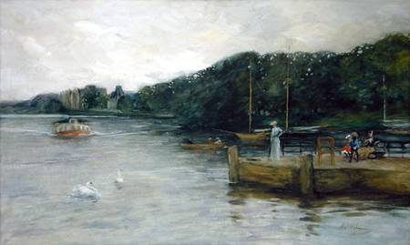 The Alster with the Steamboat Jetty at Raven Road from Thomas Ludwig Herbst