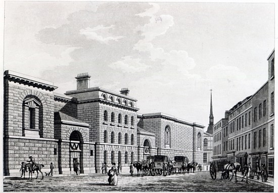 Newgate prison from Thomas Malton Jnr.