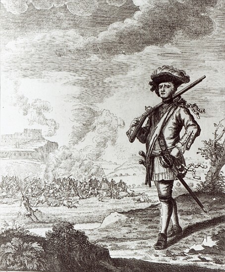 Captain Henry Morgan at the sack of Panama in 1671, c.1734 from Thomas Nicholls