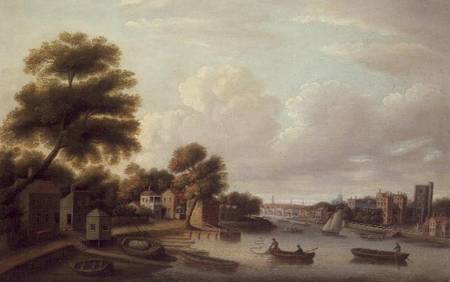 View of the Thames at Lambeth Palace from Thomas Priest