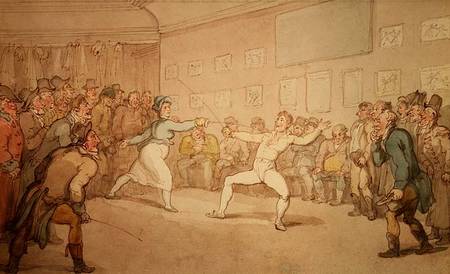 The Fencing Duel from Thomas Rowlandson