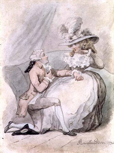 The Proposal from Thomas Rowlandson