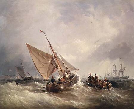 Shipping scene from Thomas Sewell Robins