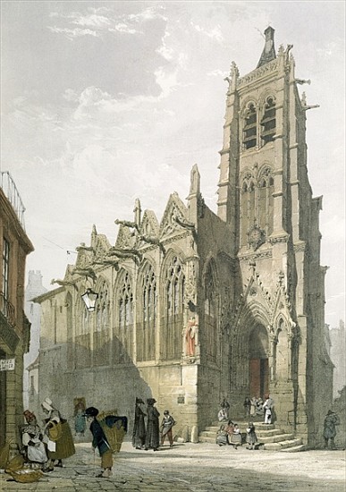 Exterior of the Church of St. Severin, Paris from Thomas Shotter Boys