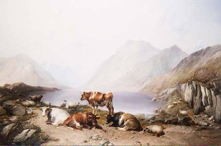 A Halt on the Drove, Loch Etive from Thomas Sidney Cooper