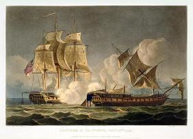 Capture of La Forte, February 28th 1799, engraved by Thomas Sutherland for J. Jenkins's 'Naval Achie