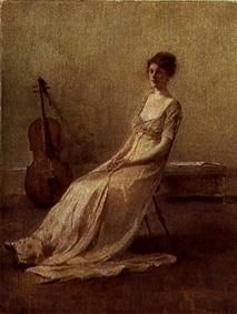 La Musicienne from Thomas Wilmer Dewing