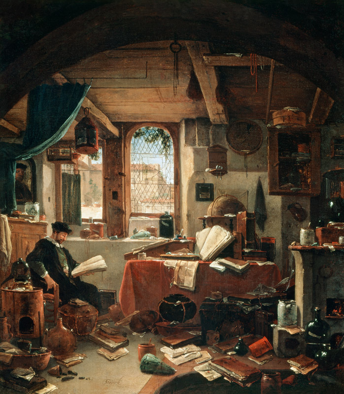 Ein Alchemist in seinem Labor from Thomas Wyck