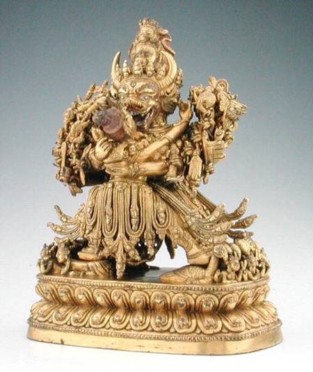 Vajrabhairava, aspect of Yamantaka, guardian of law from Tibetan Art