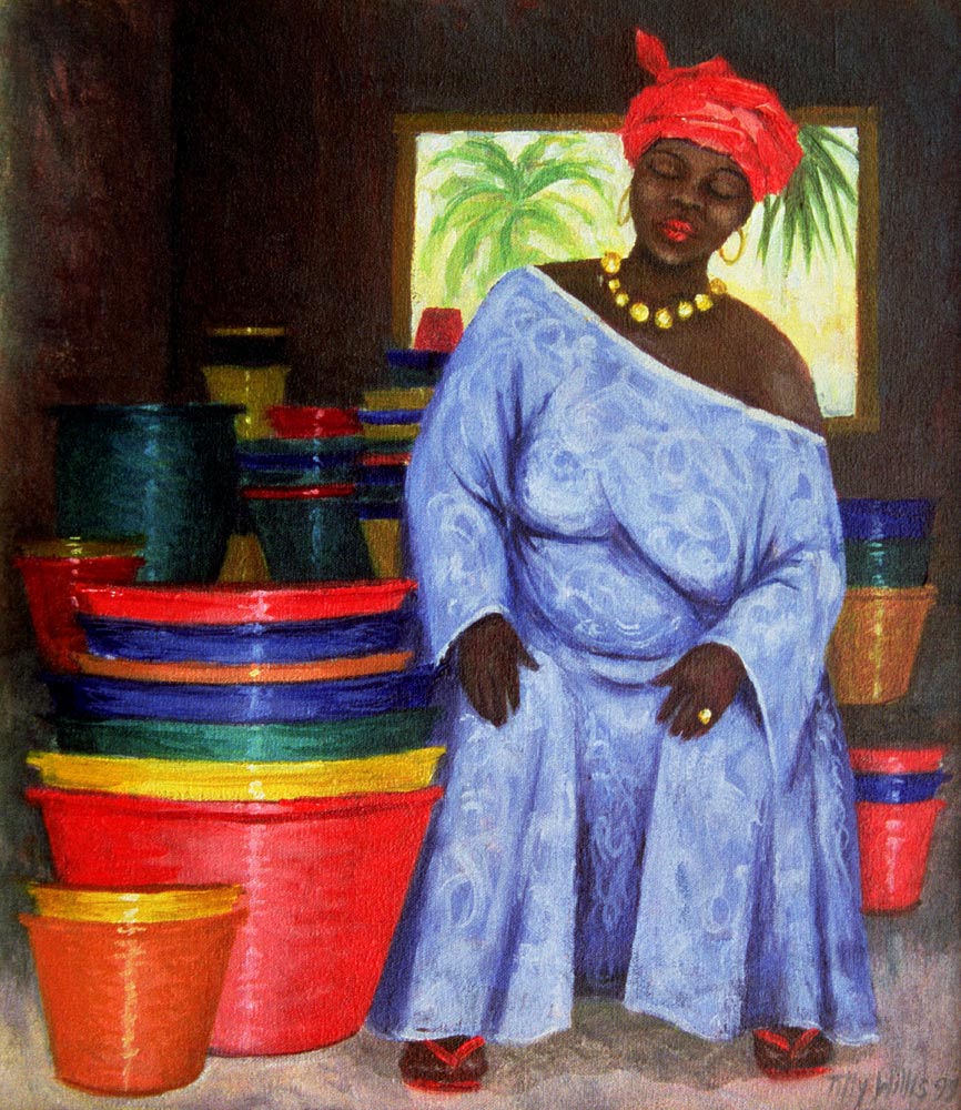 Bucket Shop, 1999 (oil on canvas)  from Tilly  Willis