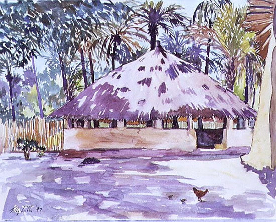 The Rotunda, Senegal, West Africa, 1997 (w/c on paper)  from Tilly  Willis