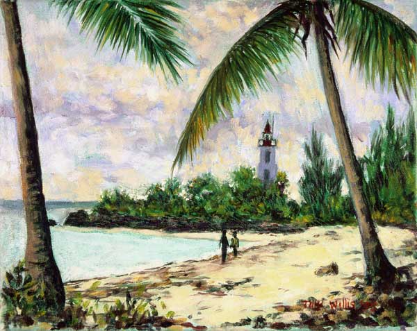 The Lighthouse, Zanzibar, 1995 (oil on canvas)  from Tilly  Willis