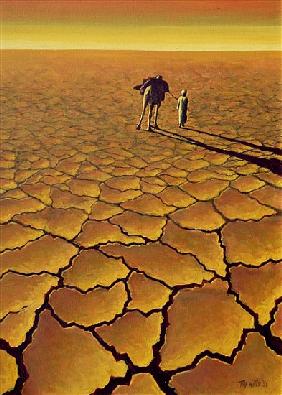 Saharan Journey, 1995 (oil on canvas) 
