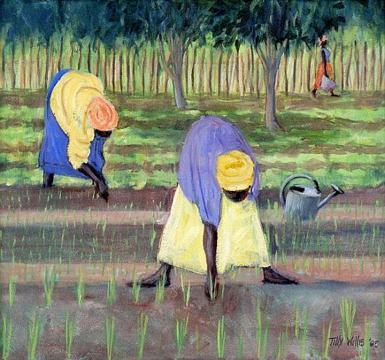 Women Gardening, 2005 (oil on canvas)  from Tilly  Willis